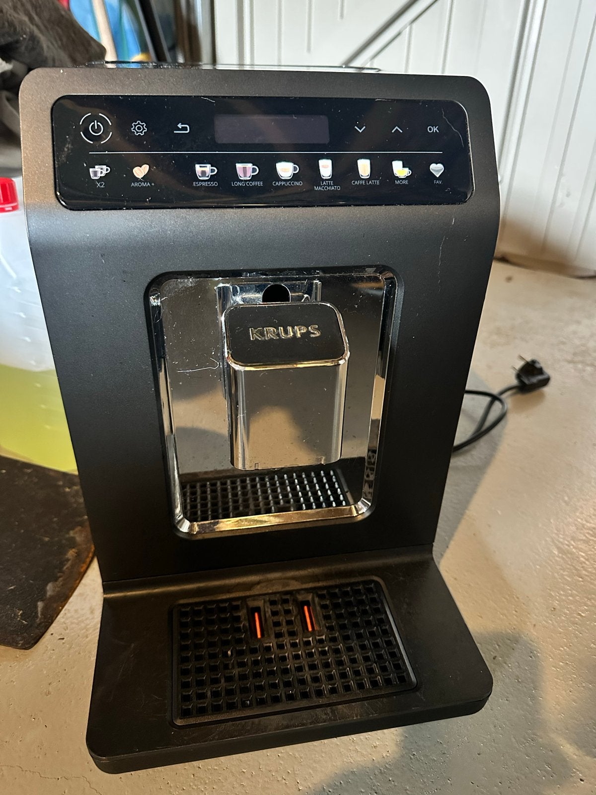 Krups EA895N10 Koffiemachine - Lekt, voor reparatie, Witgoed en Apparatuur, Koffiezetapparaten, Ophalen, Gebruikt, Koffiemachine