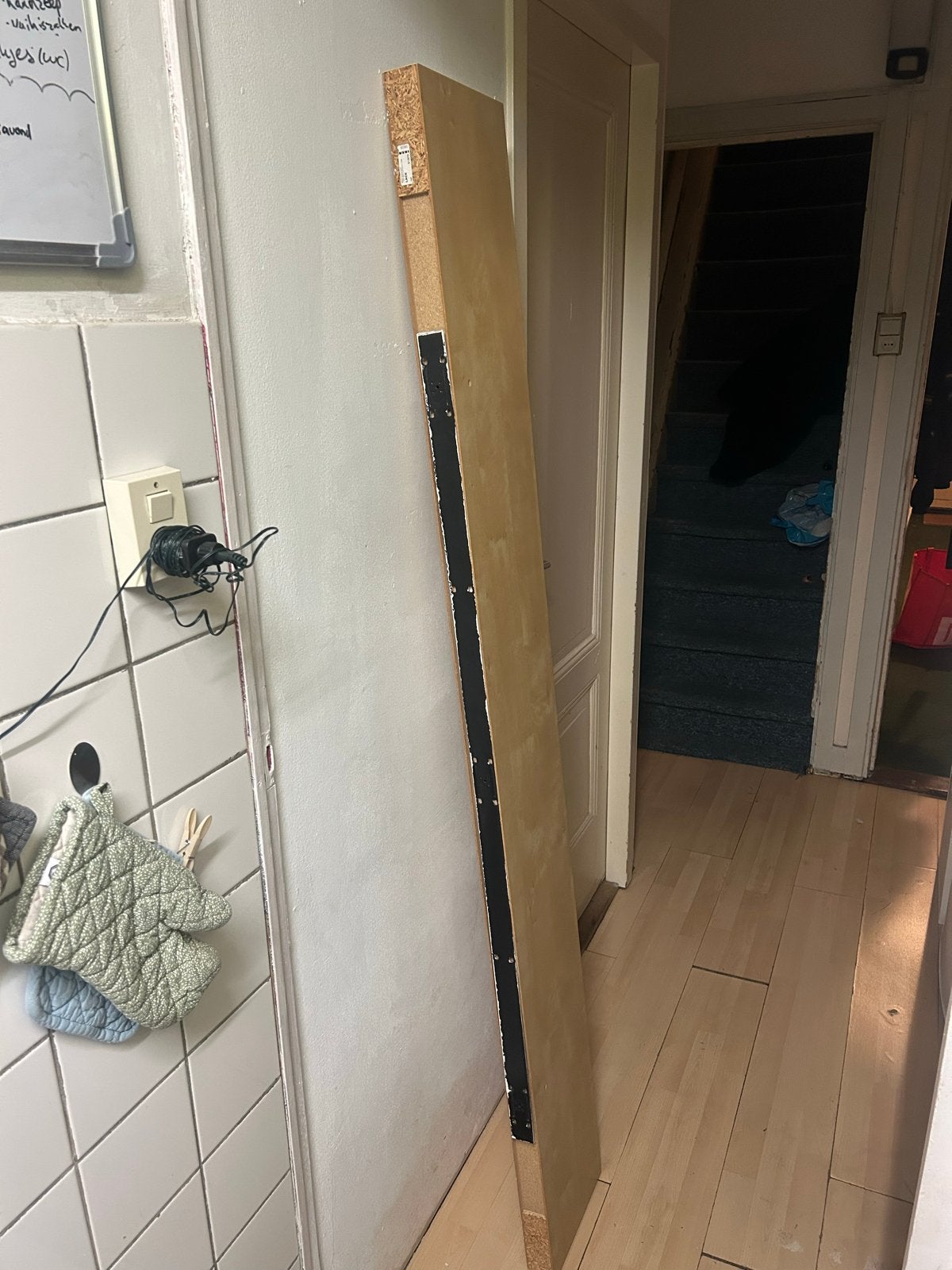 IKEA Lack wandplank - Wit gelazuurd eikeneffect, Ophalen, Zo goed als nieuw