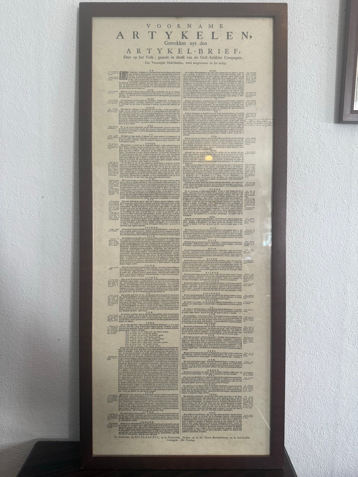 Zeldzaam VOC Artykel-Brief (18e eeuw), Ophalen, Gebruikt