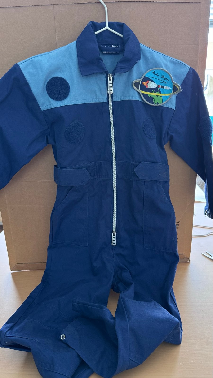 André Kuipers Astronautenpak - Maat 5/6 Jaar, Ophalen of Verzenden, Gebruikt, Jongen of Meisje