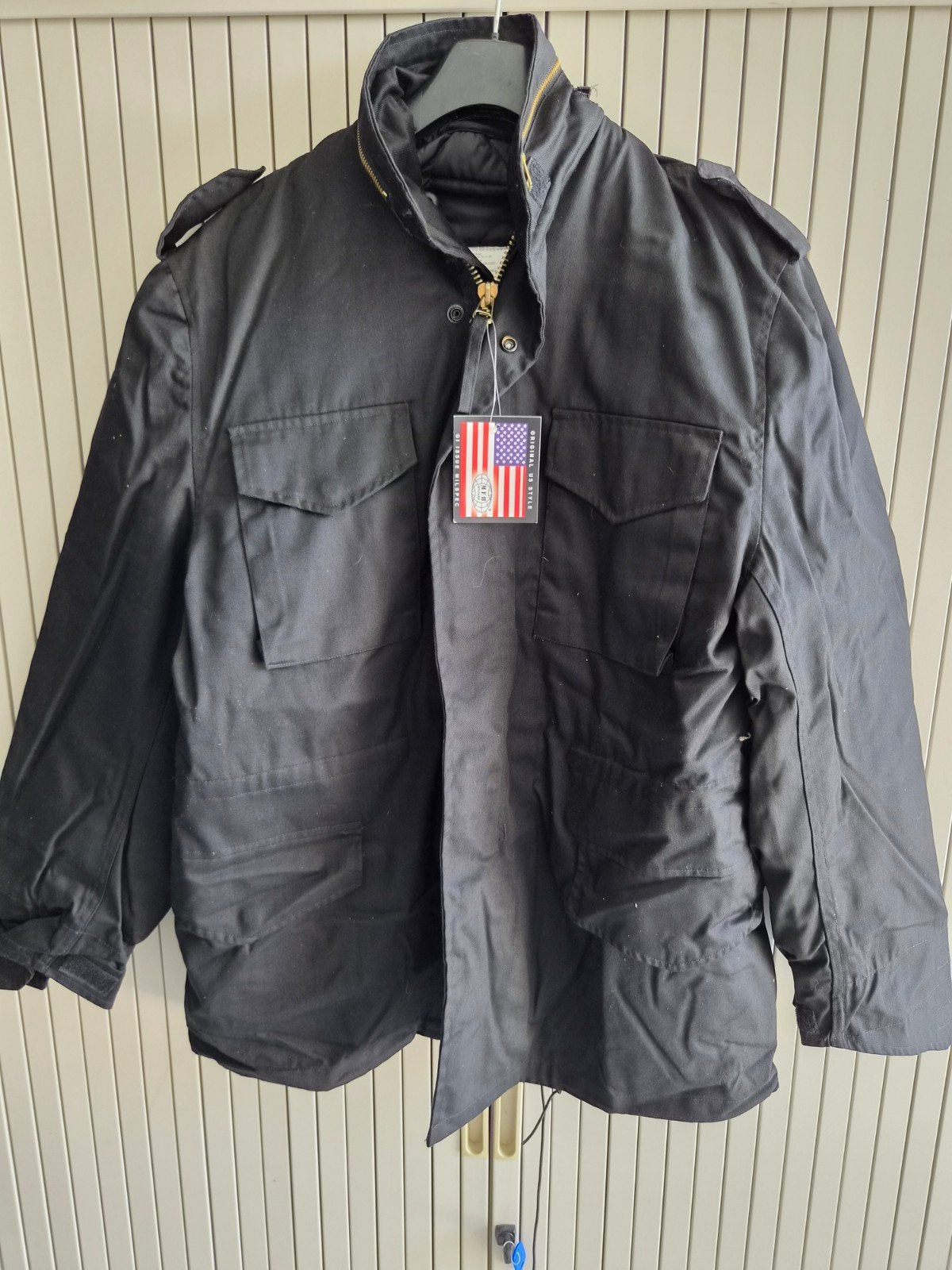 parka M65 zwart, Ophalen of Verzenden, Landmacht, Nederland, Kleding of Schoenen