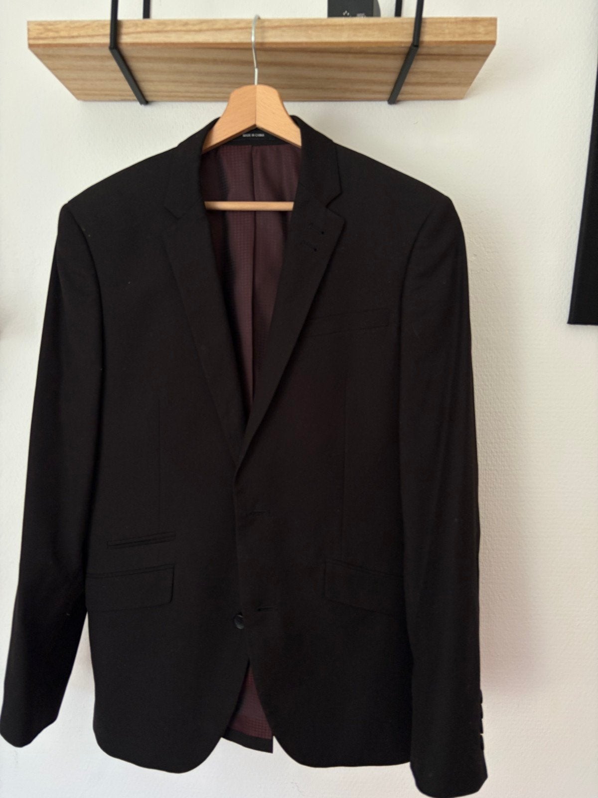 Cedar Wood State Slim Fit Colbert Zwart Maat 48 (S), Ophalen, Maat 48/50 (M), Cedar Wood State, Zwart