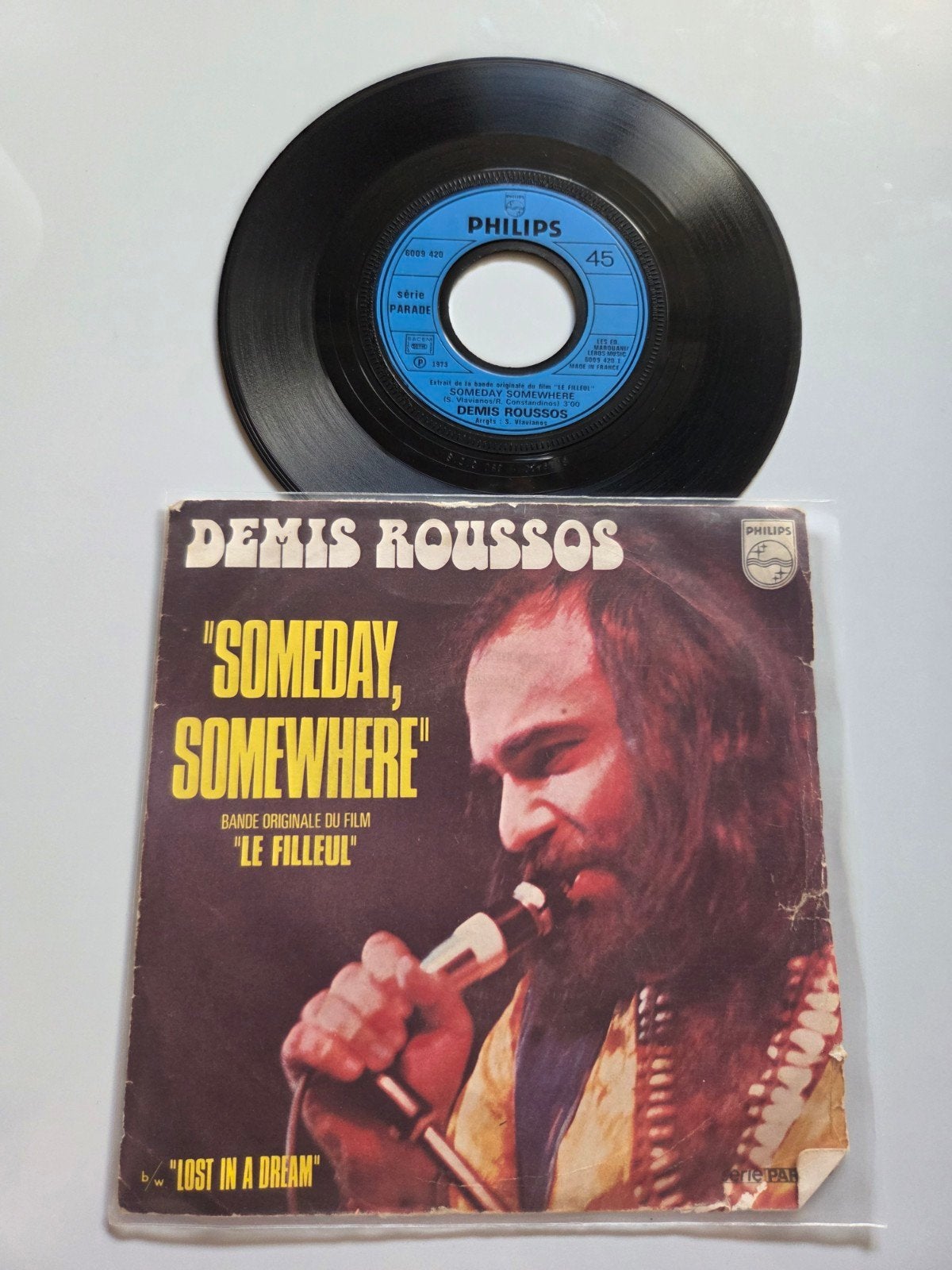 Demis Roussos - Someday somewhere, Gebruikt, 7 inch, Single, Ophalen of Verzenden