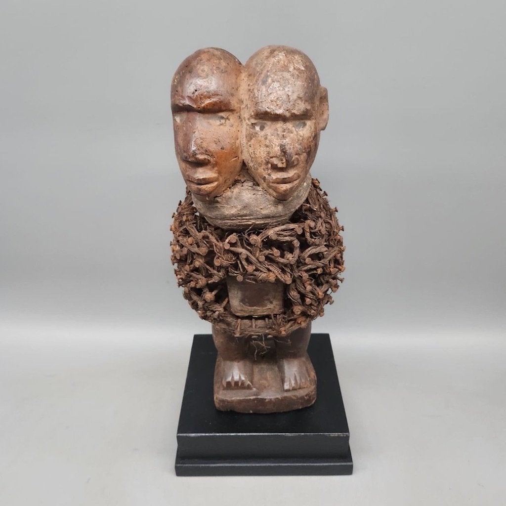 260960 Afrikaans Fetisch Bakongo Nkisi Nkondi twin statue, Ophalen of Verzenden