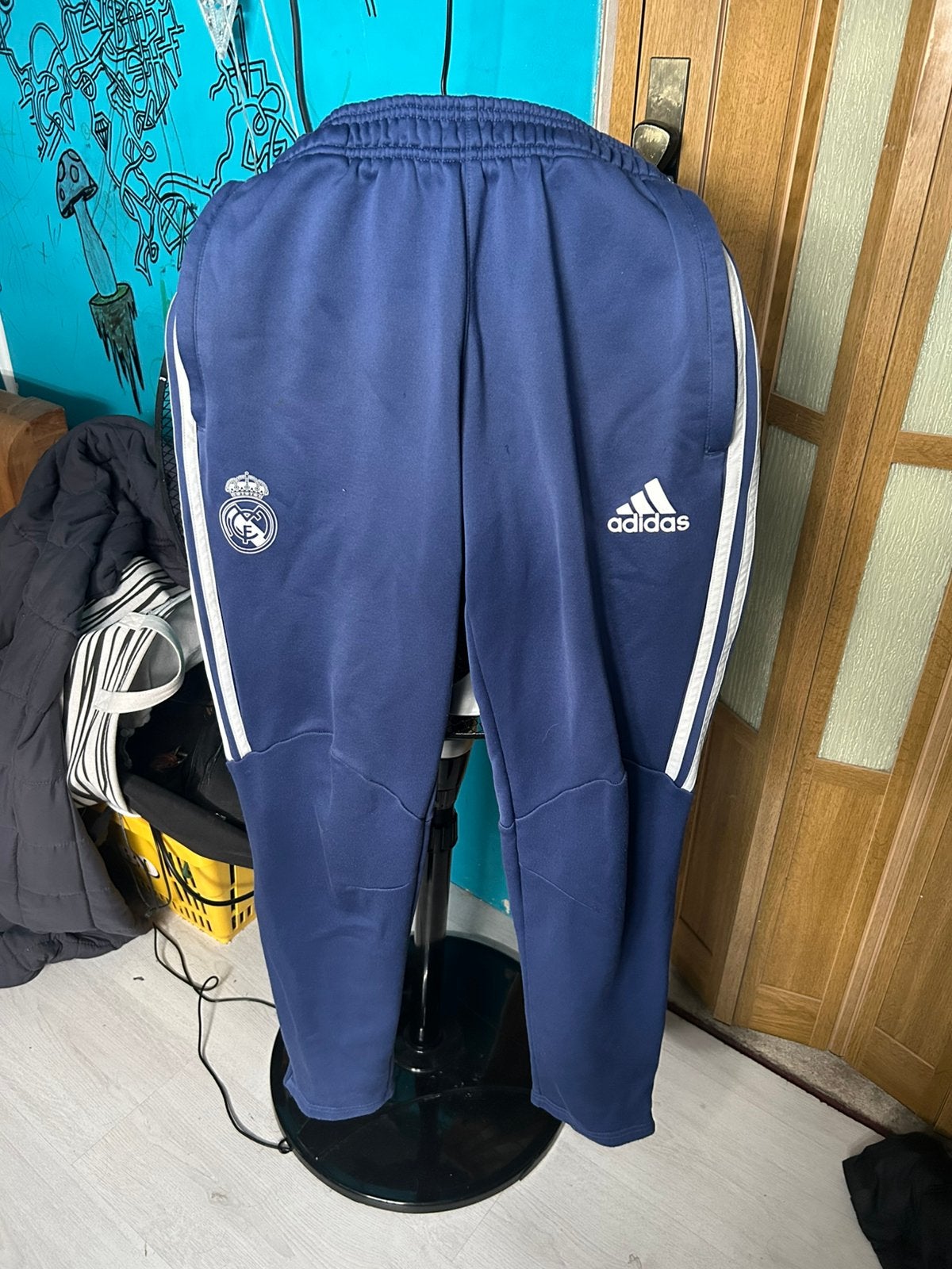 Real madrid broek, Ophalen, Zo goed als nieuw, Blauw, Voetbal