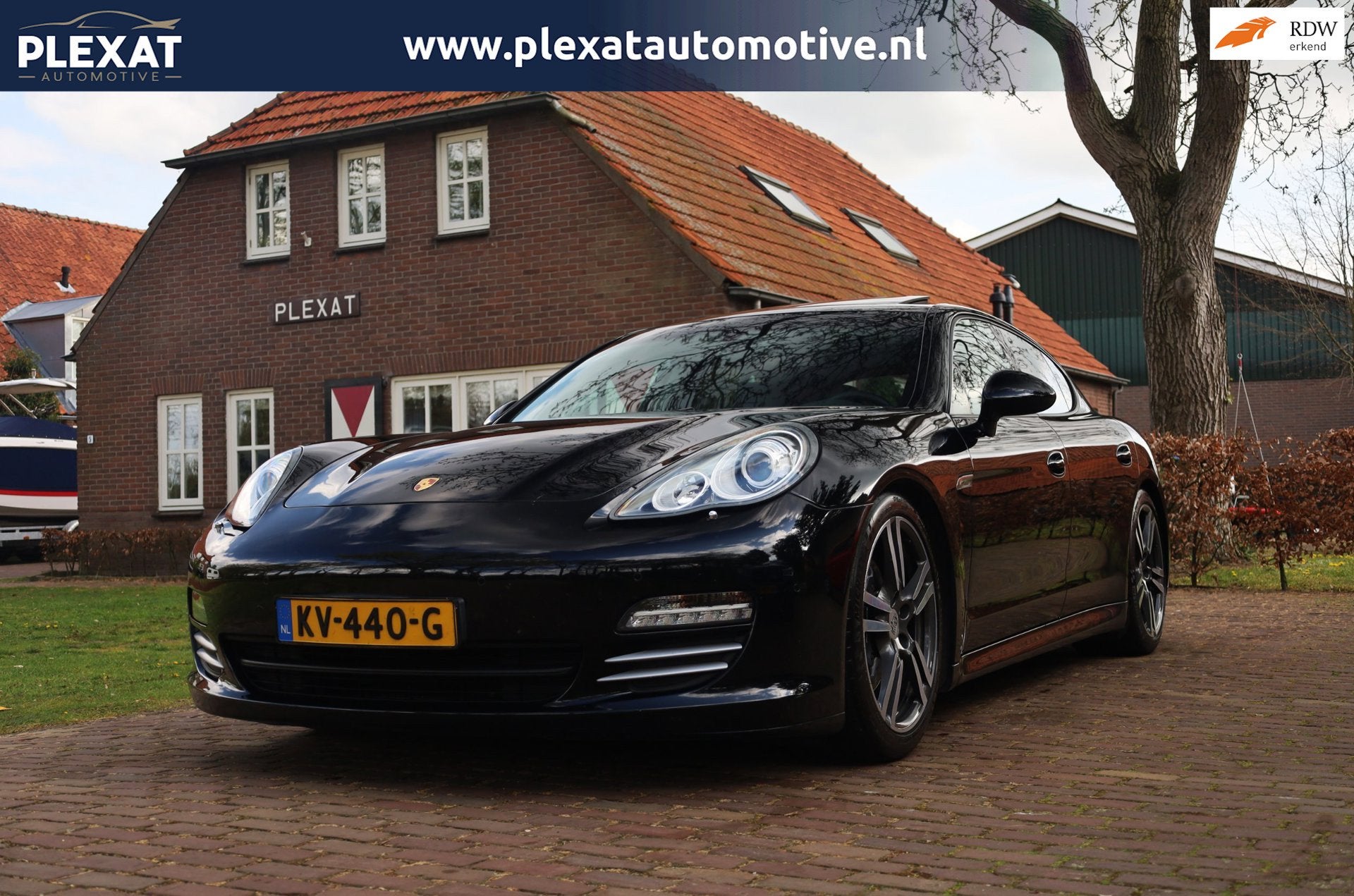 Porsche Panamera 3.6 4 PDK. | Sportuitlaat Pakket | Lederen, Automaat, Gebruikt, Zwart, 4 stoelen