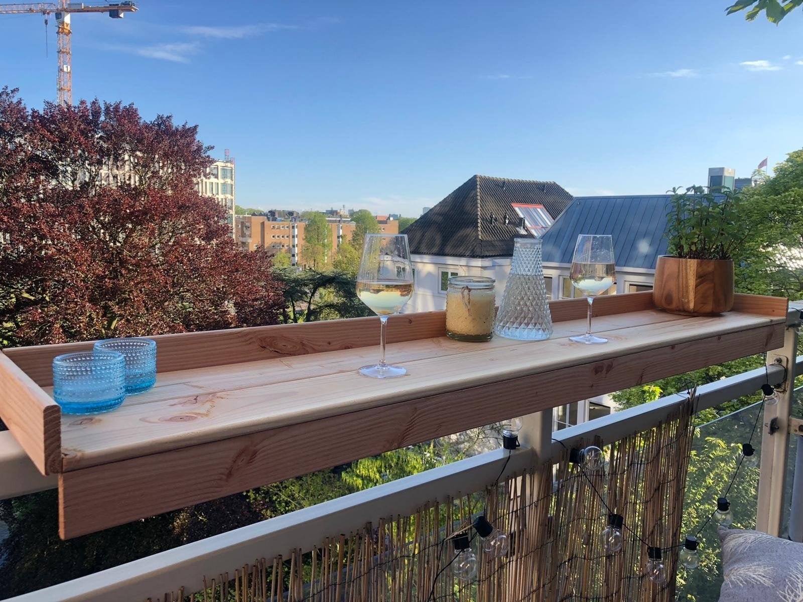 Balkonbar / Balkontafel van hout op maat!  bar tafel balkon, Ophalen, Nieuw, Rechthoekig, Hout
