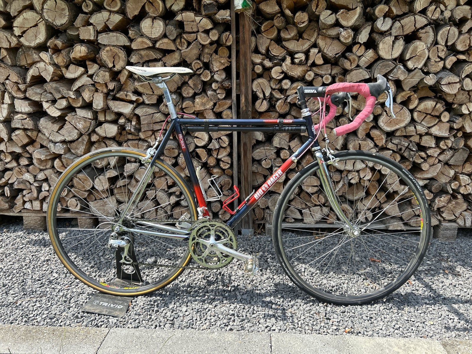 Vintage racefiets bioracer, campagnolo chorus/racing triple9, Fietsen en Brommers, 28 inch, Gebruikt, Staal, 15 tot 20 versnellingen