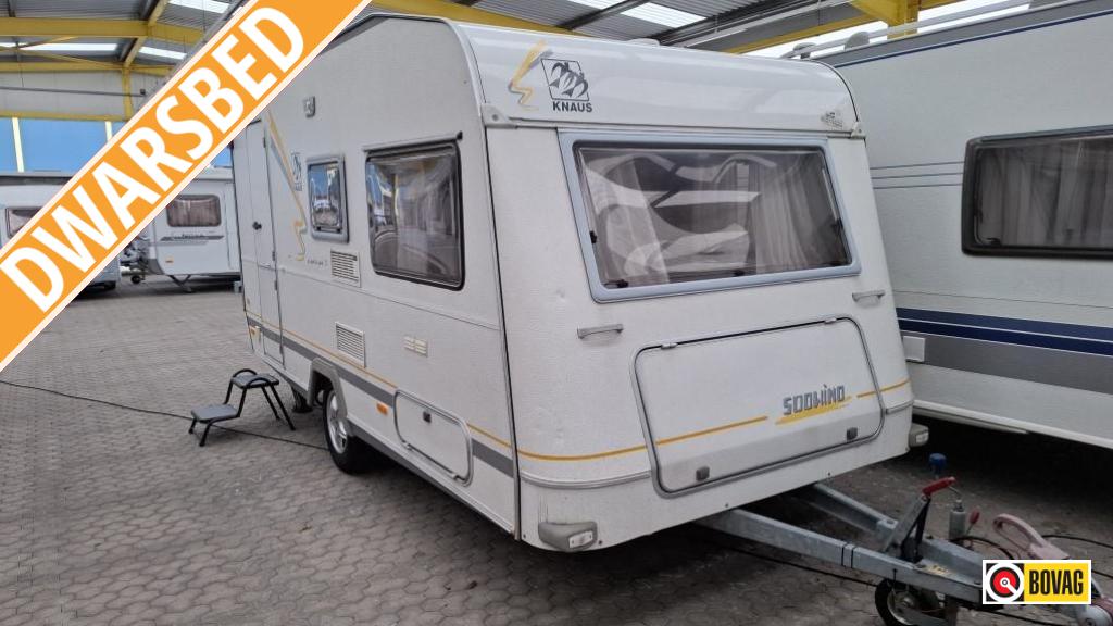 Knaus Sudwind 400 TMF As Good As Gold II, Caravans en Kamperen, Caravans, Bedrijf, tot en met 3, Treinzit, Knaus, Dwarsbed, Overige typen