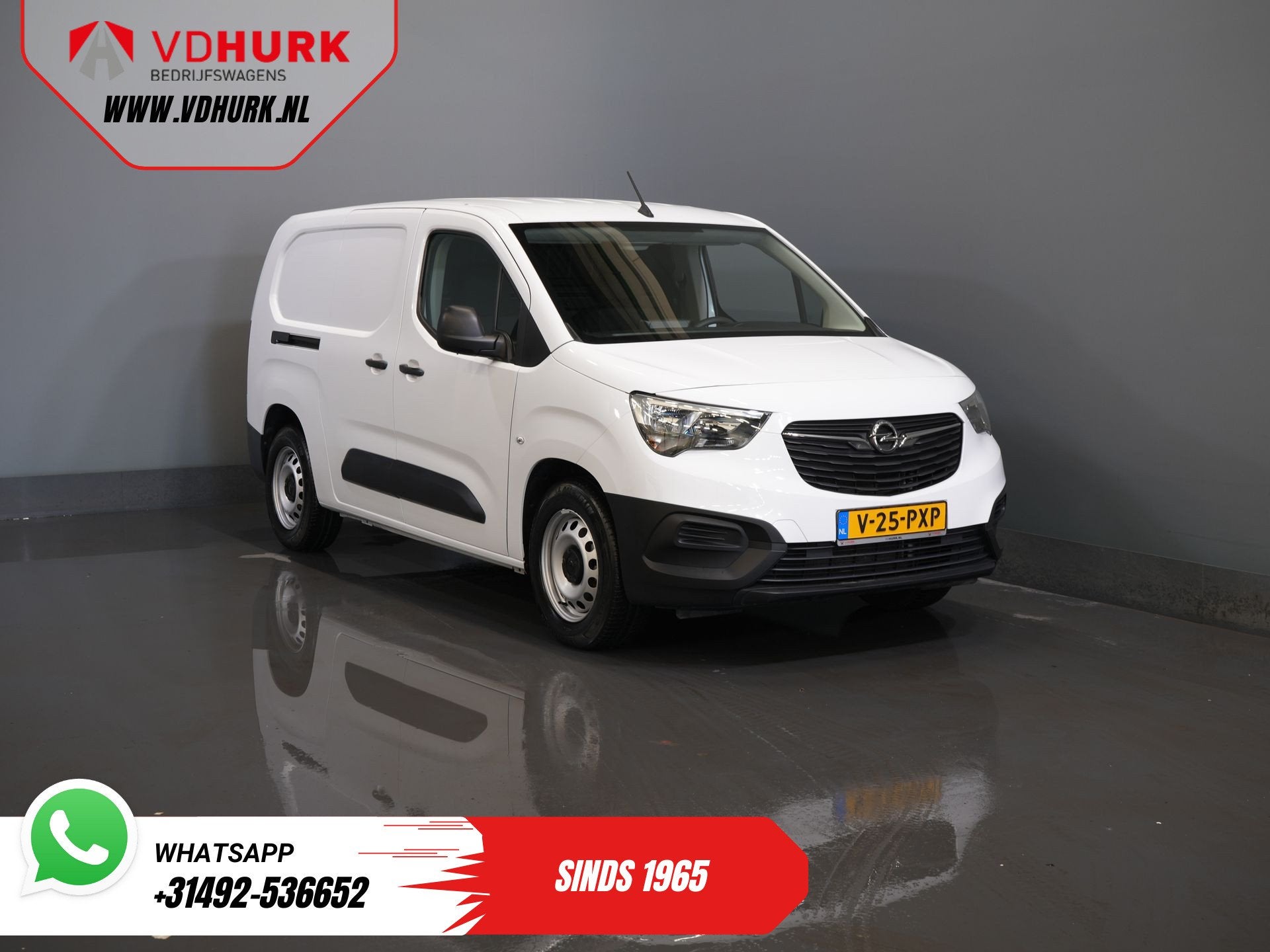 Opel Combo Electric 135 pk 50kWh 285 km WLTP L2 Snellader/ C, Gebruikt, 750 kg, 1634 kg, Wit