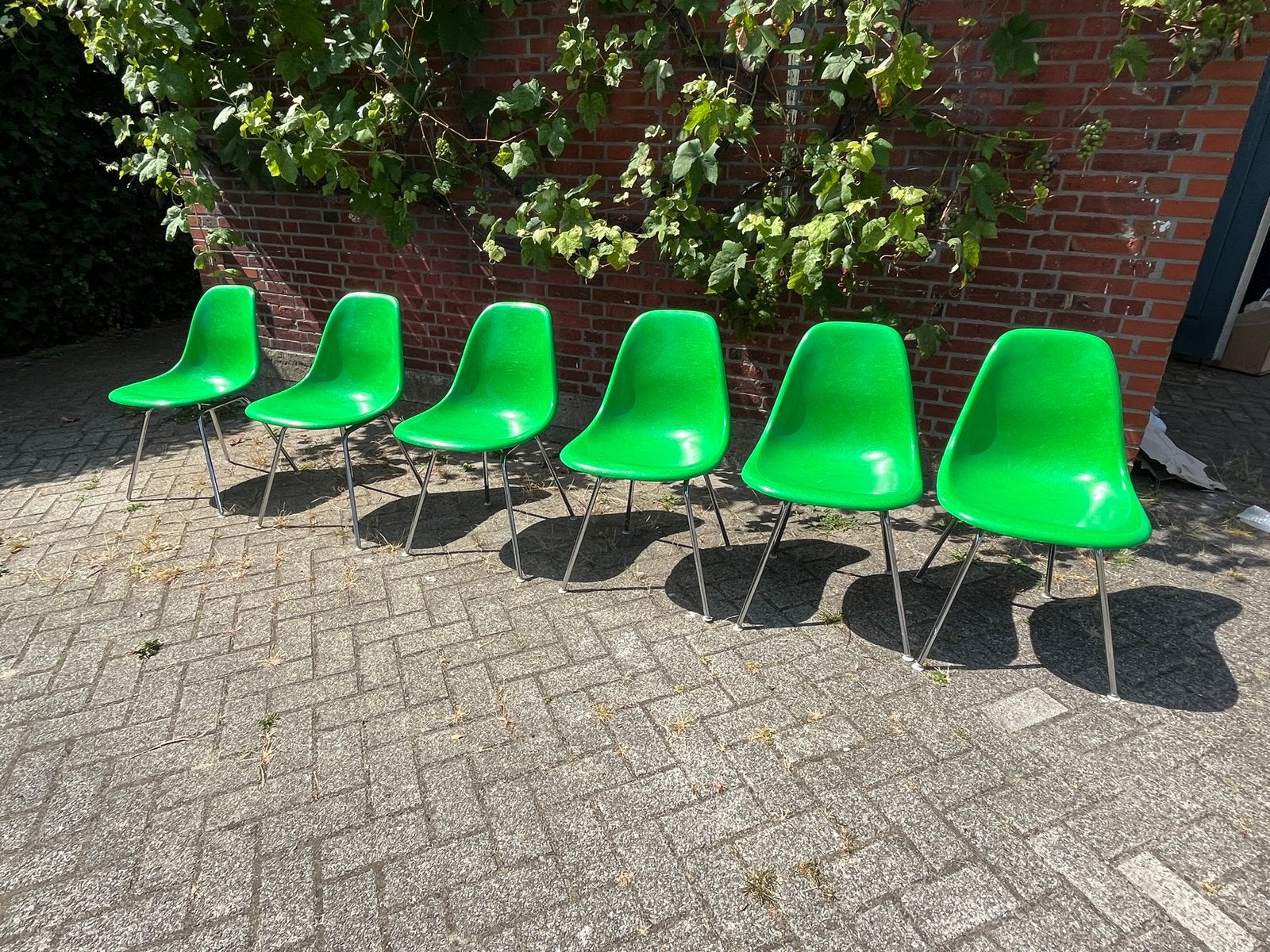Origineel glasvezel Green Herman Miller Eames kuiostoelen, Ophalen of Verzenden, Zo goed als nieuw, Overige kleuren