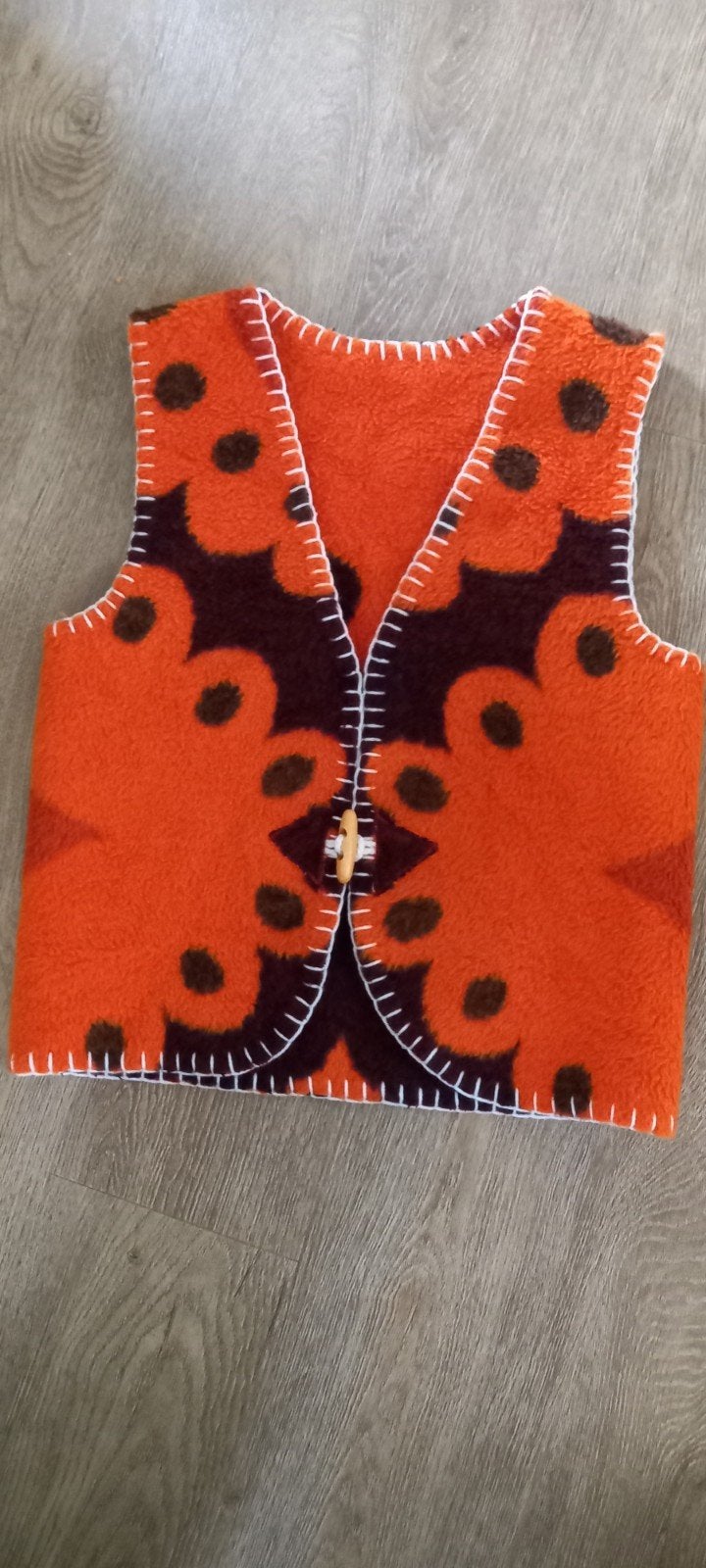Bodywarmer van wollen AaBe deken - Maat S - Nieuw, AaBe (deken), Nieuw, Oranje, Ophalen of Verzenden