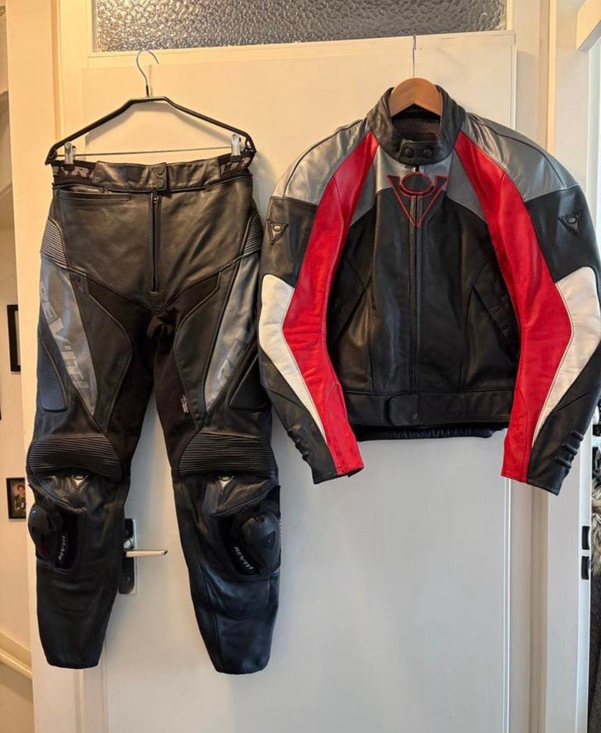 Rev'it! leren combipak (jas en broek), Ophalen, Tweedehands, Heren, Combipak