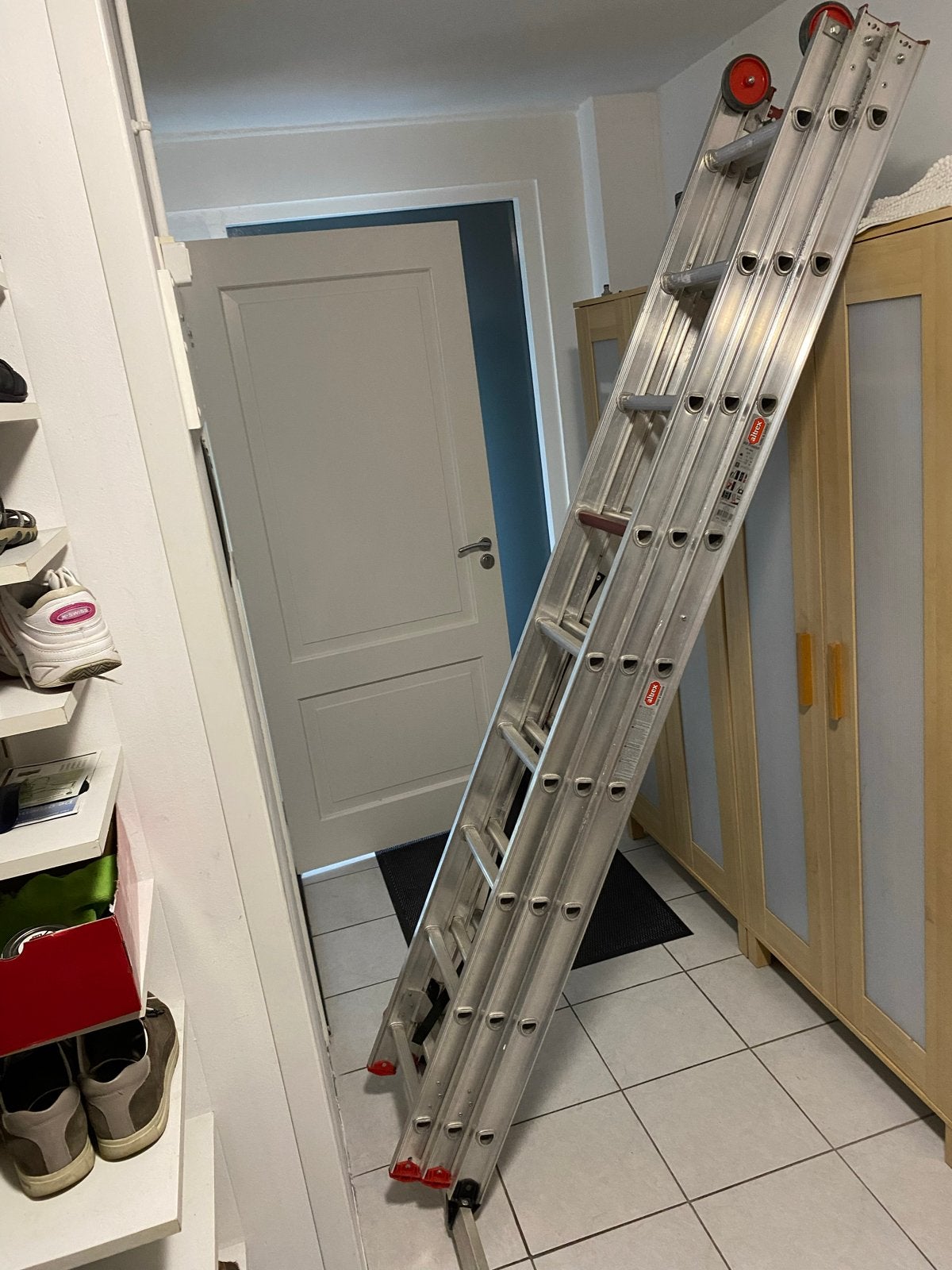 Altrex All Round AR 3060 - 3x9 ladder, max 5,9m, Doe-het-zelf en Verbouw, Ophalen, Gebruikt, Ladder, Opvouwbaar of Inschuifbaar