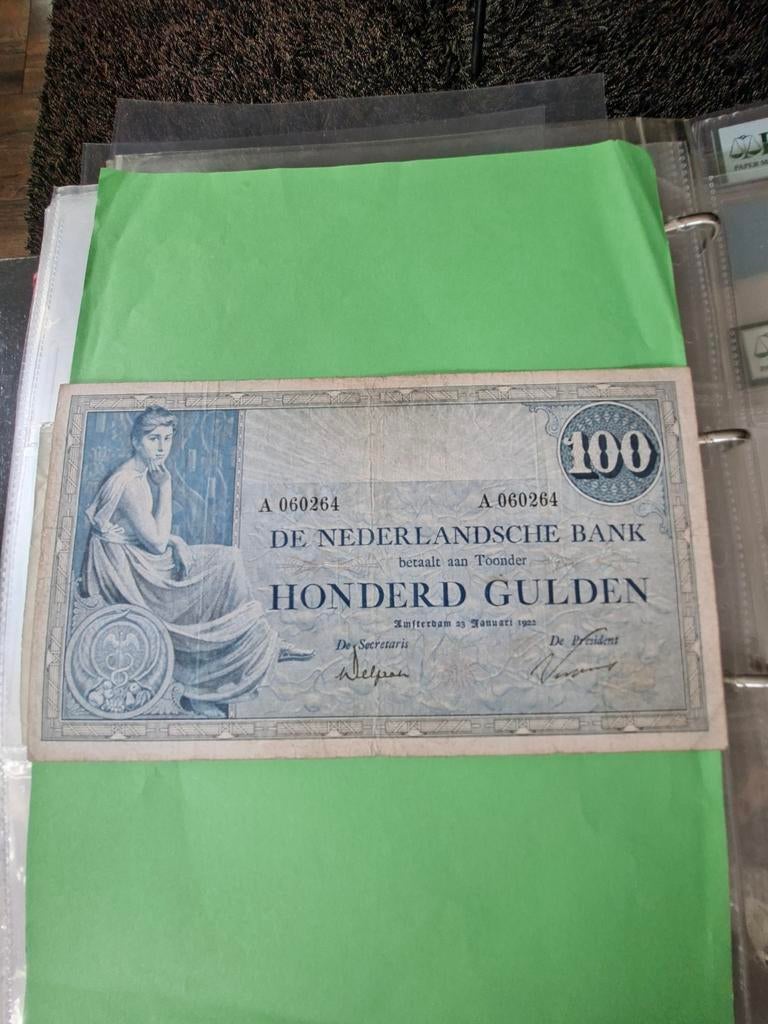 100 gulden Grietje Seel eerste serie ZEER ZELDZAAM uit 1922, Postzegels en Munten, Bankbiljetten | Nederland, Ophalen of Verzenden