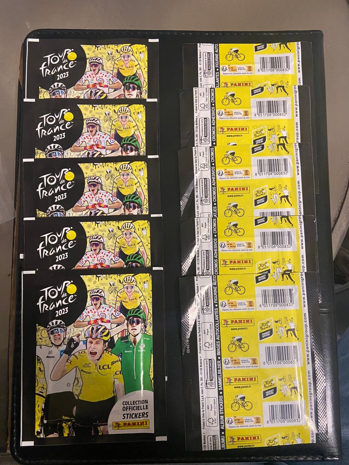 10 Panini zakjes Tour De France 2023, Ophalen of Verzenden, Nieuw, Buitenlandse clubs, Poster, Plaatje of Sticker