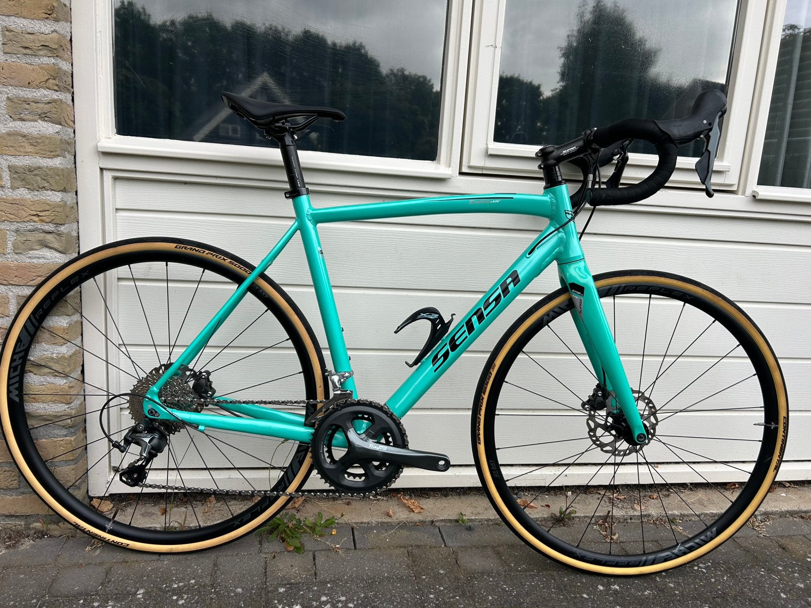 Nette Sensa Emilia Disc Miche reflex wielen dames racefiets, Fietsen en Brommers, Fietsen | Racefietsen, Aluminium, Zo goed als nieuw