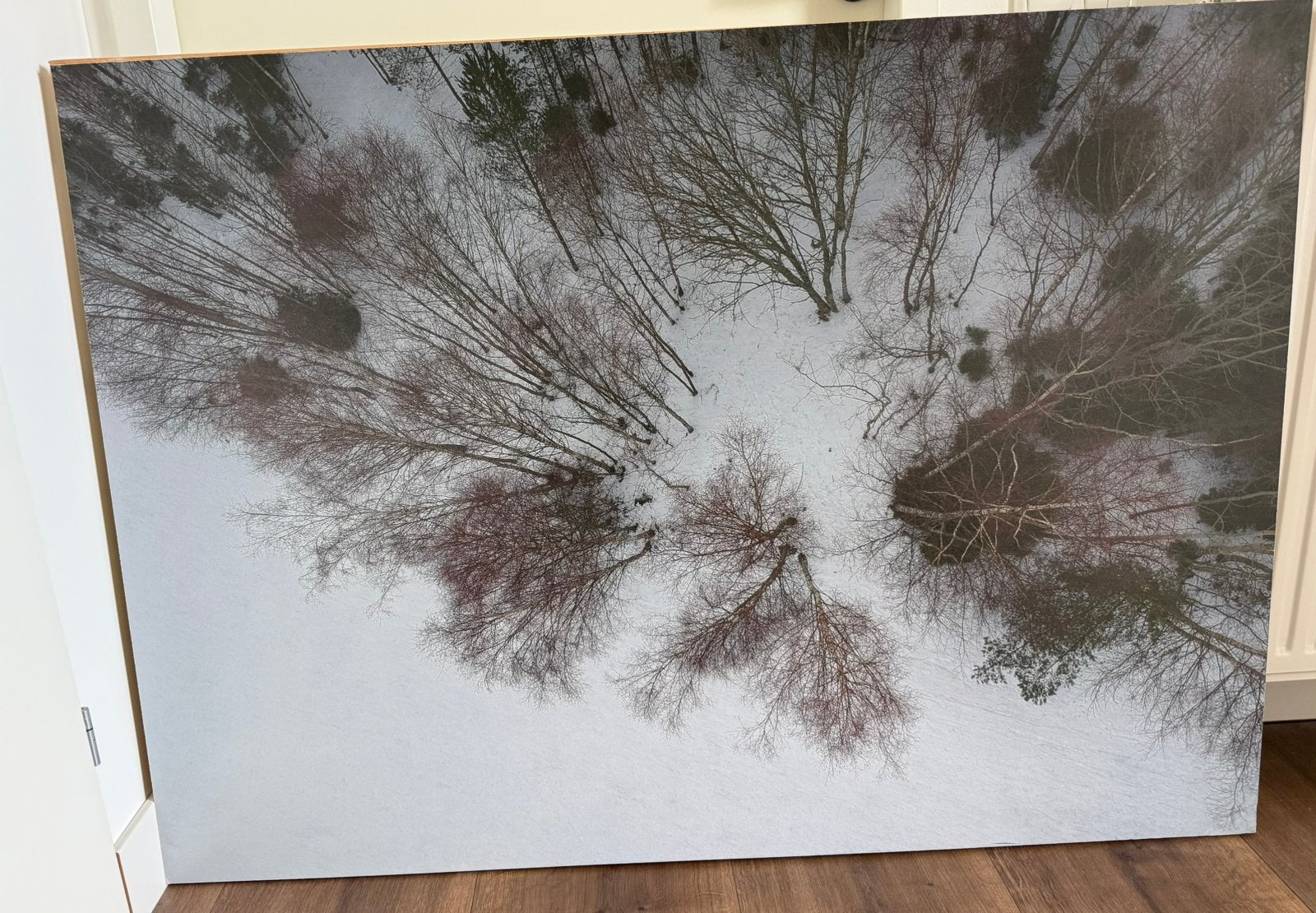 Schilderij landschap met drone, Ophalen