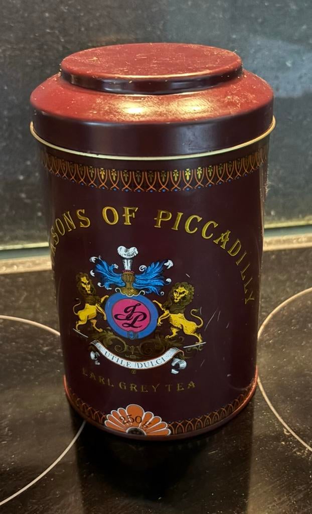 Vintage Jacksons of Piccadilly theeblik, Verzamelen, Blikken, Ophalen of Verzenden, Gebruikt, Overige