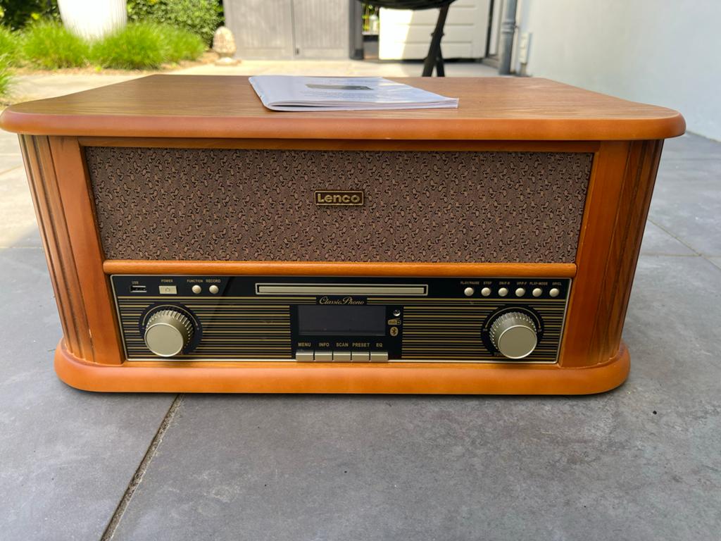 Lenco TCD-2570WD Vintage Mediaspeler - Hout, Ophalen of Verzenden, Zo goed als nieuw, Zonder harde schijf