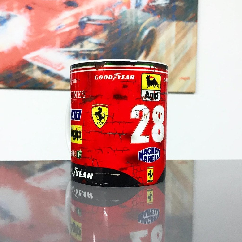 ✅ Didier Pironi Ferrari mok Vintage olie F1 Autosport, Ophalen of Verzenden, Nieuw, Formule 1