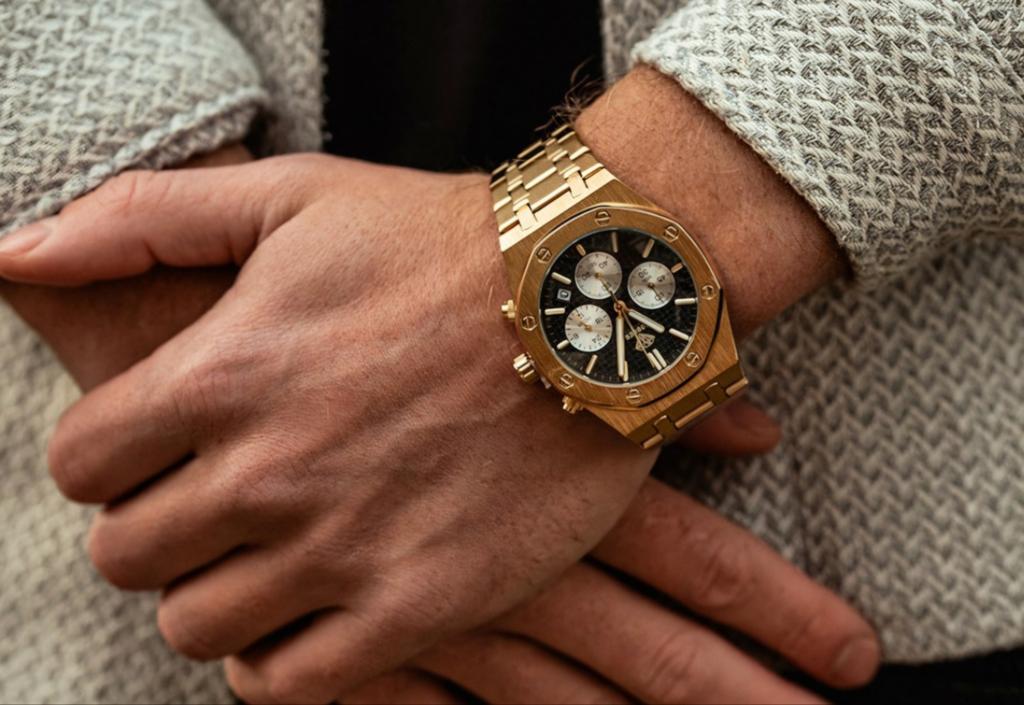 hodler montreaux horloge - goud, Sieraden, Tassen en Uiterlijk, Horloges | Heren, Ophalen of Verzenden, Nieuw, Polshorloge, Overige merken