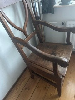 antieke eiken po stoel, Antiek en Kunst, Ophalen of Verzenden