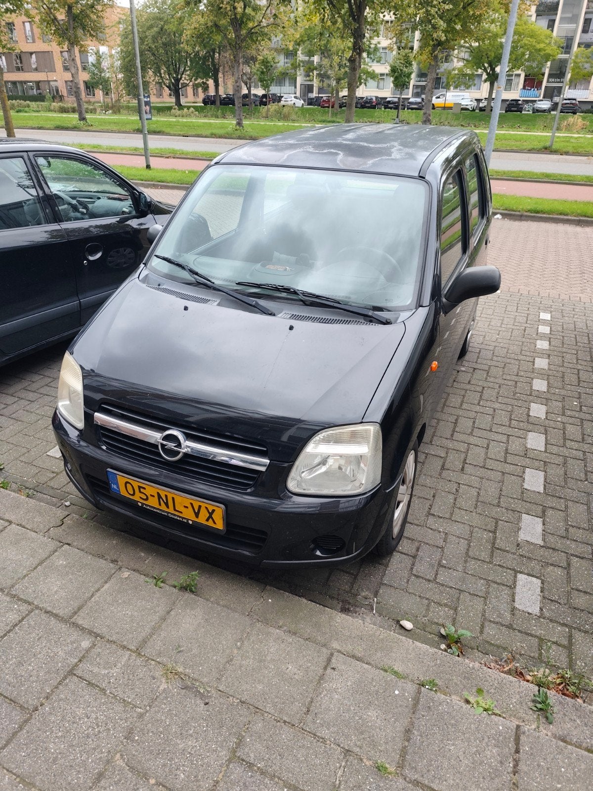 Opel Agila 1.0 2003 Zwart, Auto's, Voorwielaandrijving, Stof, 31 €/maand, Zwart