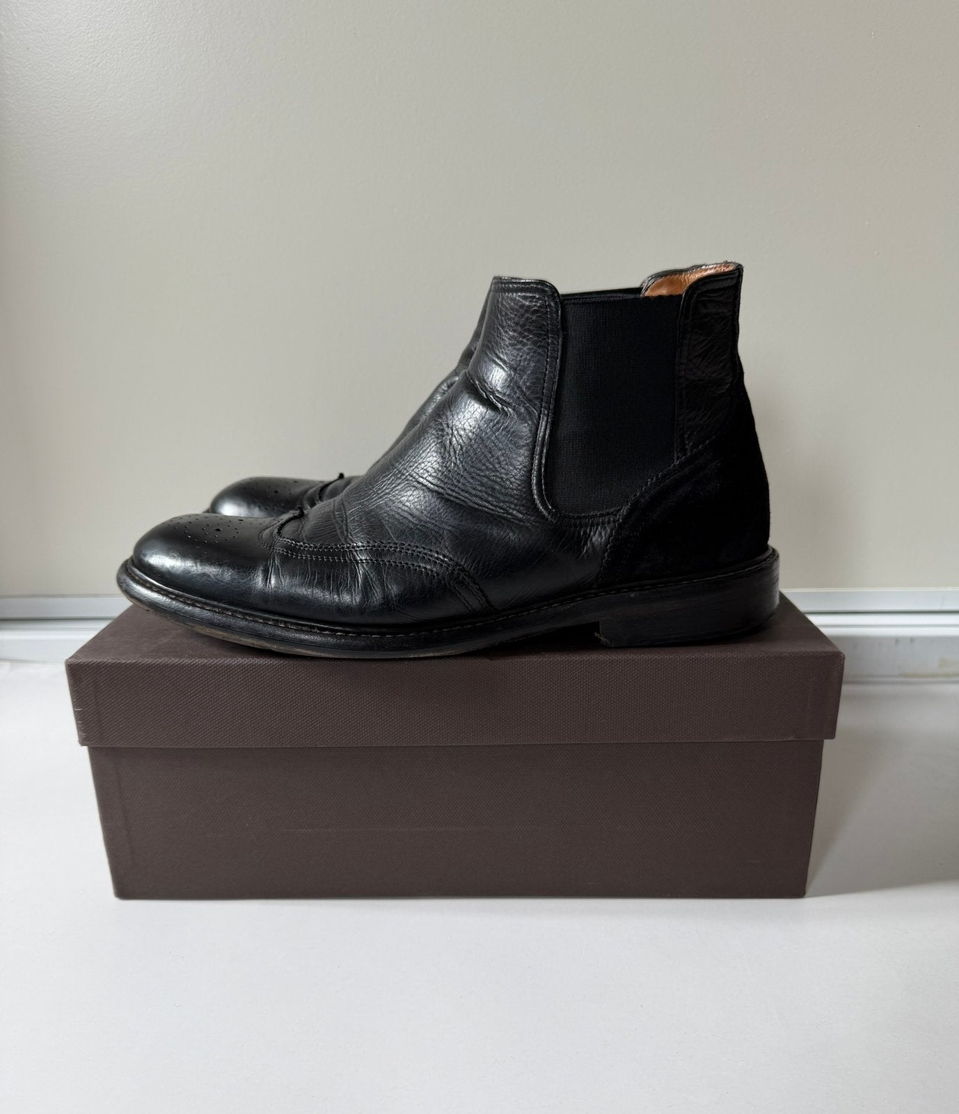Camerlengo zwarte heren boots, Italiaans, maat 43, Zwart, Boots, Ophalen of Verzenden, Zo goed als nieuw