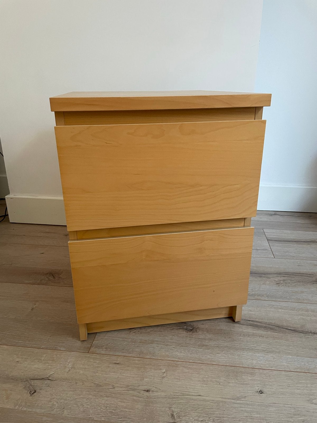 Nachtkastje/Ladekastje met 2 lades - 40x48x55cm, Huis en Inrichting, Kasten | Ladekasten, Ophalen, Minder dan 50 cm, Gebruikt