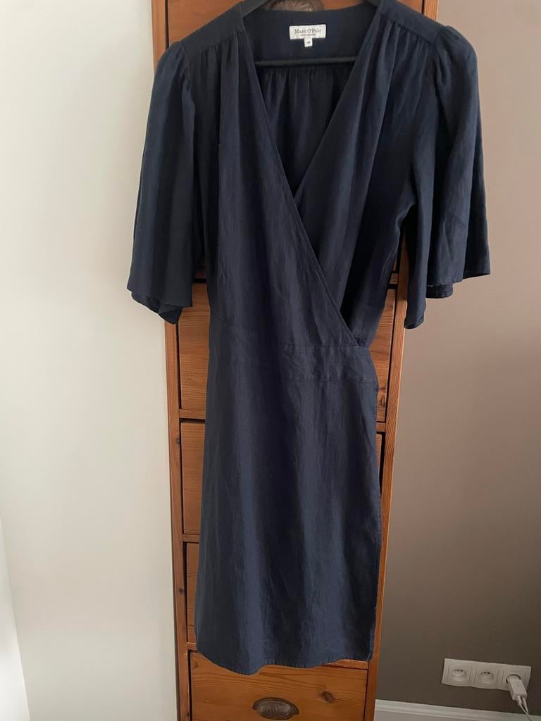 Marc O’Polo Overslagjurkje 100% Linnen Maat 40 Nieuw, Kleding | Dames, Jurken, Ophalen of Verzenden, Nieuw, Maat 38/40 (M), Blauw