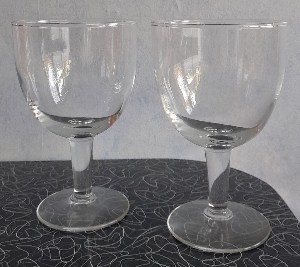 Twee merkloze bierglazen, Ophalen, Gebruikt, Glas of Glazen, Overige merken