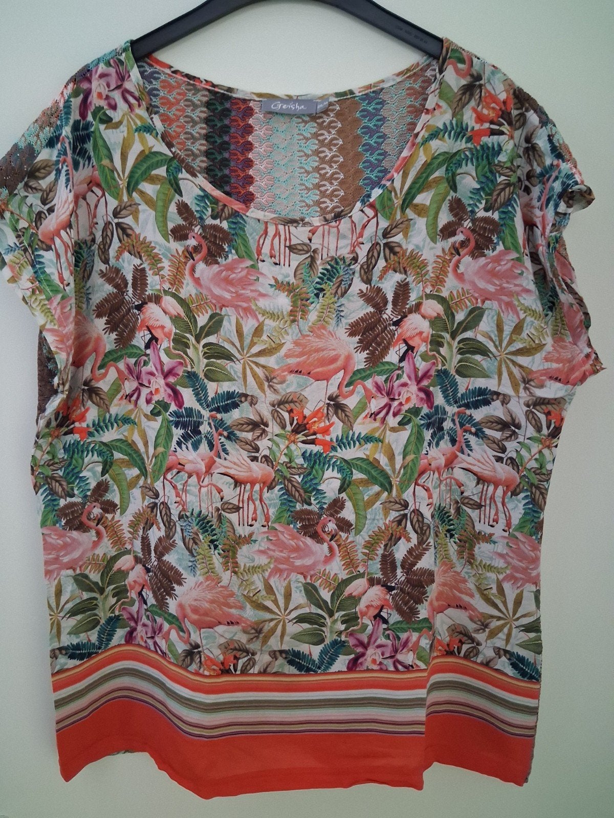 Vrolijk zomers bloesje/shirt GEISHA, maat 44/46, Overige kleuren, Geisha, Maat 46/48 (XL) of groter, Ophalen of Verzenden