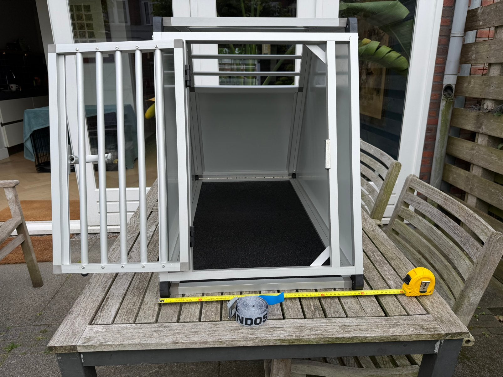 Autobench Hundos Kay L, Dieren en Toebehoren, Hondenhokken, Ophalen, Zo goed als nieuw, 75 tot 110 cm, Minder dan 65 cm