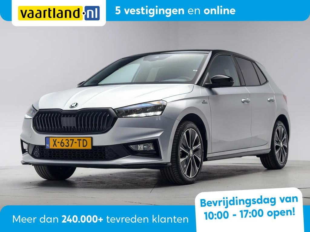Skoda Fabia 1.0 TSI Monte Carlo 5-drs [ Pano Navi Apple/Andr, Auto's, 95 pk, Bedrijf, Handgeschakeld, Zilver of Grijs