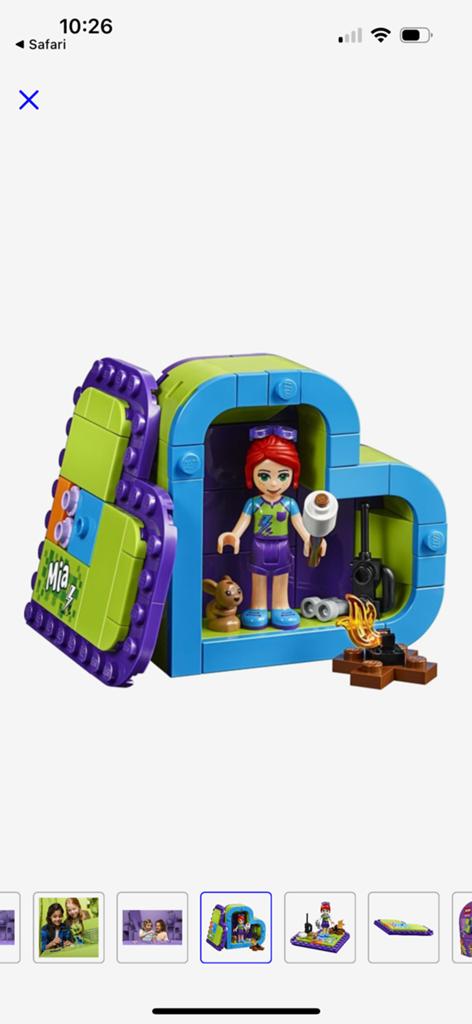 Lego Friends 41358 Mia’s hartvormige doos kamperen, Compleet, Lego, Friends, Ophalen of Verzenden