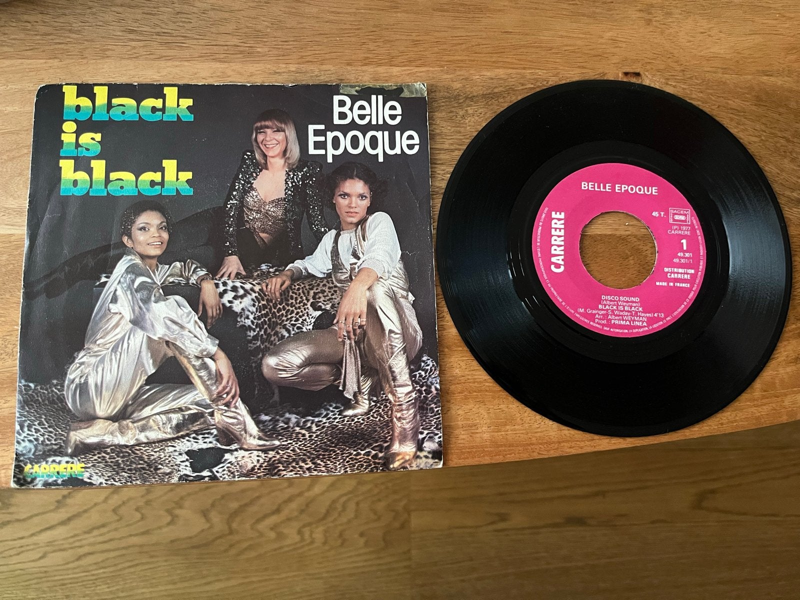 Belle Epoque - Black Is Black (Vinyl Single), Ophalen of Verzenden, Gebruikt, Pop