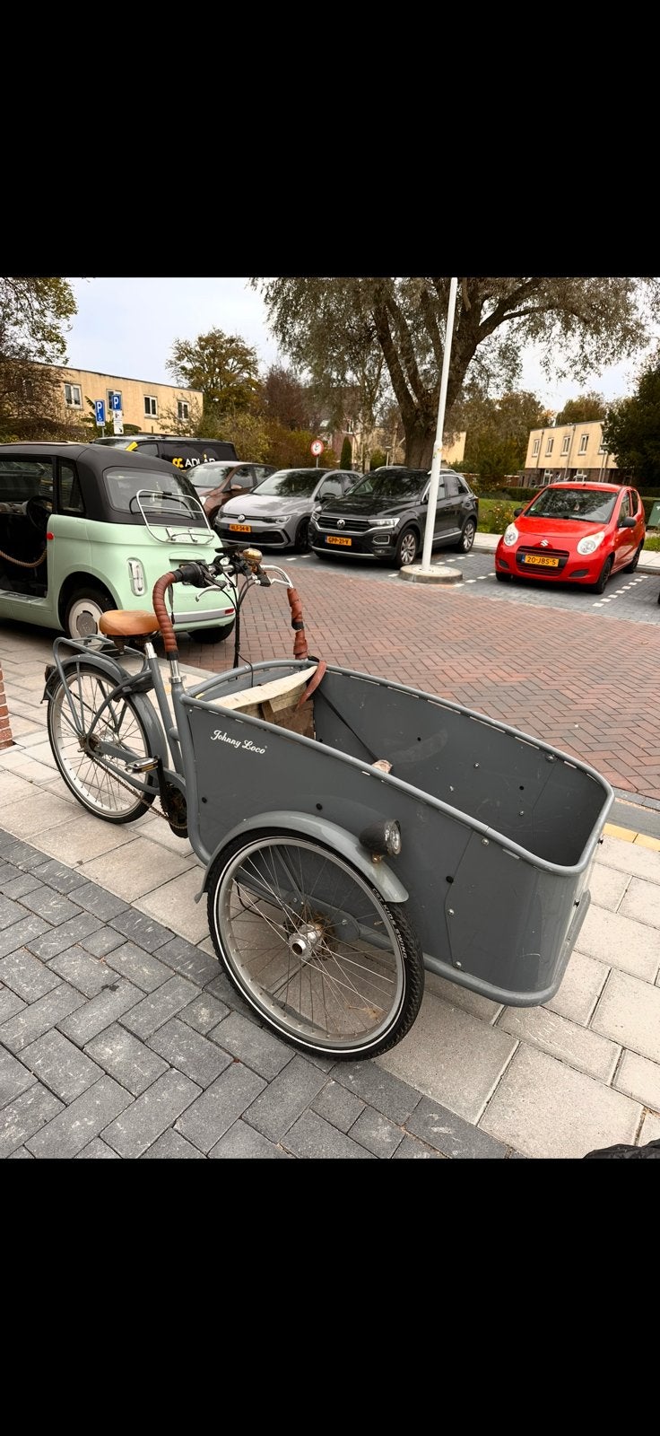 Johnny loco bakfieys te koop, accu en display kapot, 195€, Fietsen en Brommers, Fietsen | Bakfietsen, Ophalen, Gebruikt, 2 kinderen
