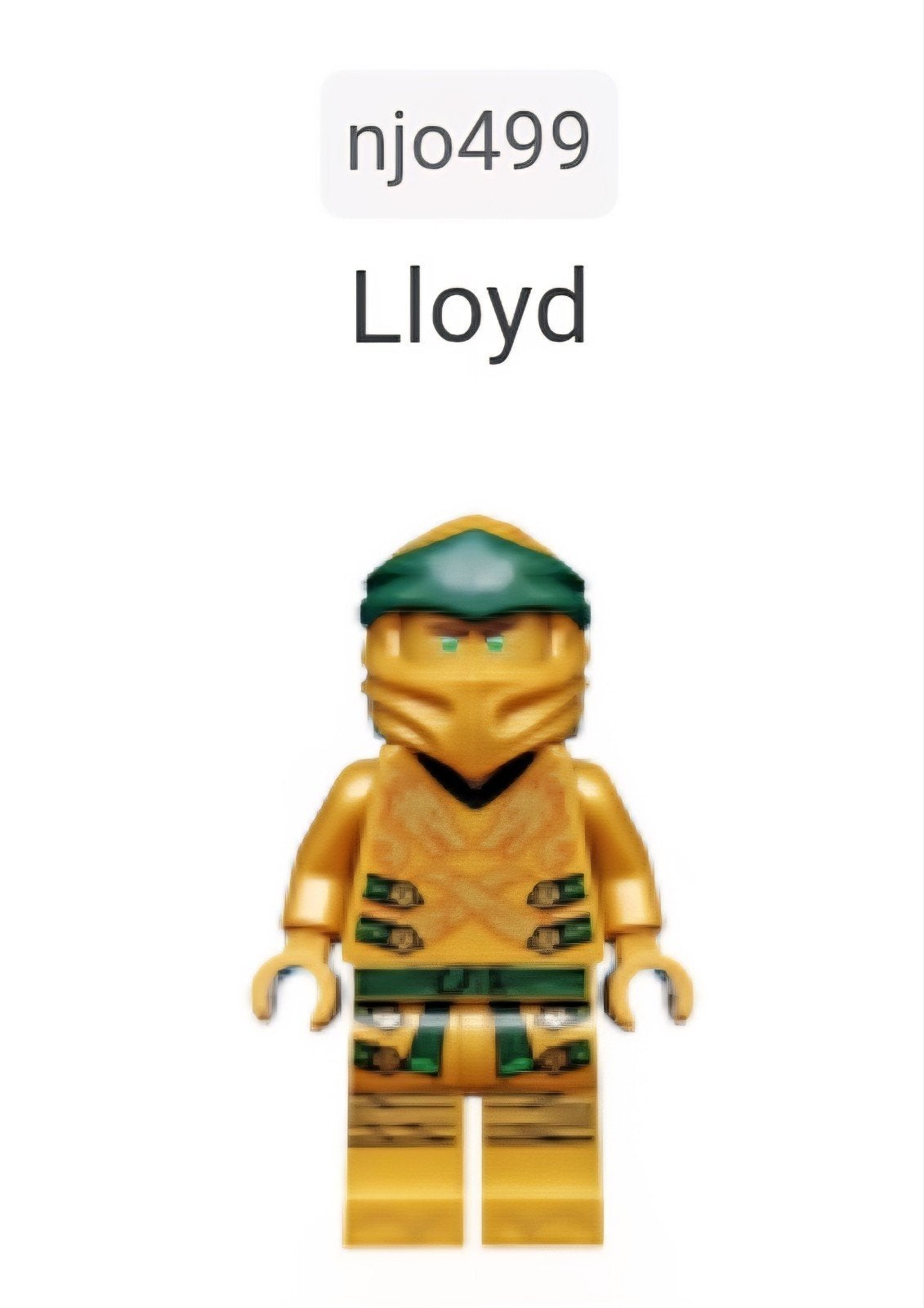Lego Ninjago Lloyd Minifiguur njo499, Inclusief minifiguren, Lego, Ophalen of Verzenden, Zo goed als nieuw