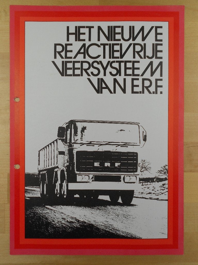 ERF Vering Brochure ca 1978, Ophalen of Verzenden, Zo goed als nieuw, Overige merken, ERF