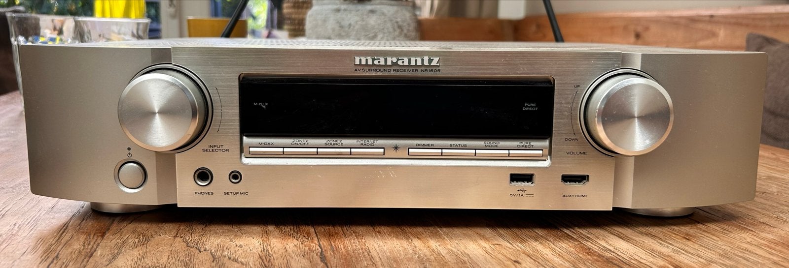 Marantz NR1605 AV Surround Receiver - Zilver, Audio, Tv en Foto, Marantz, Ophalen of Verzenden, Zo goed als nieuw, 60 tot 120 watt