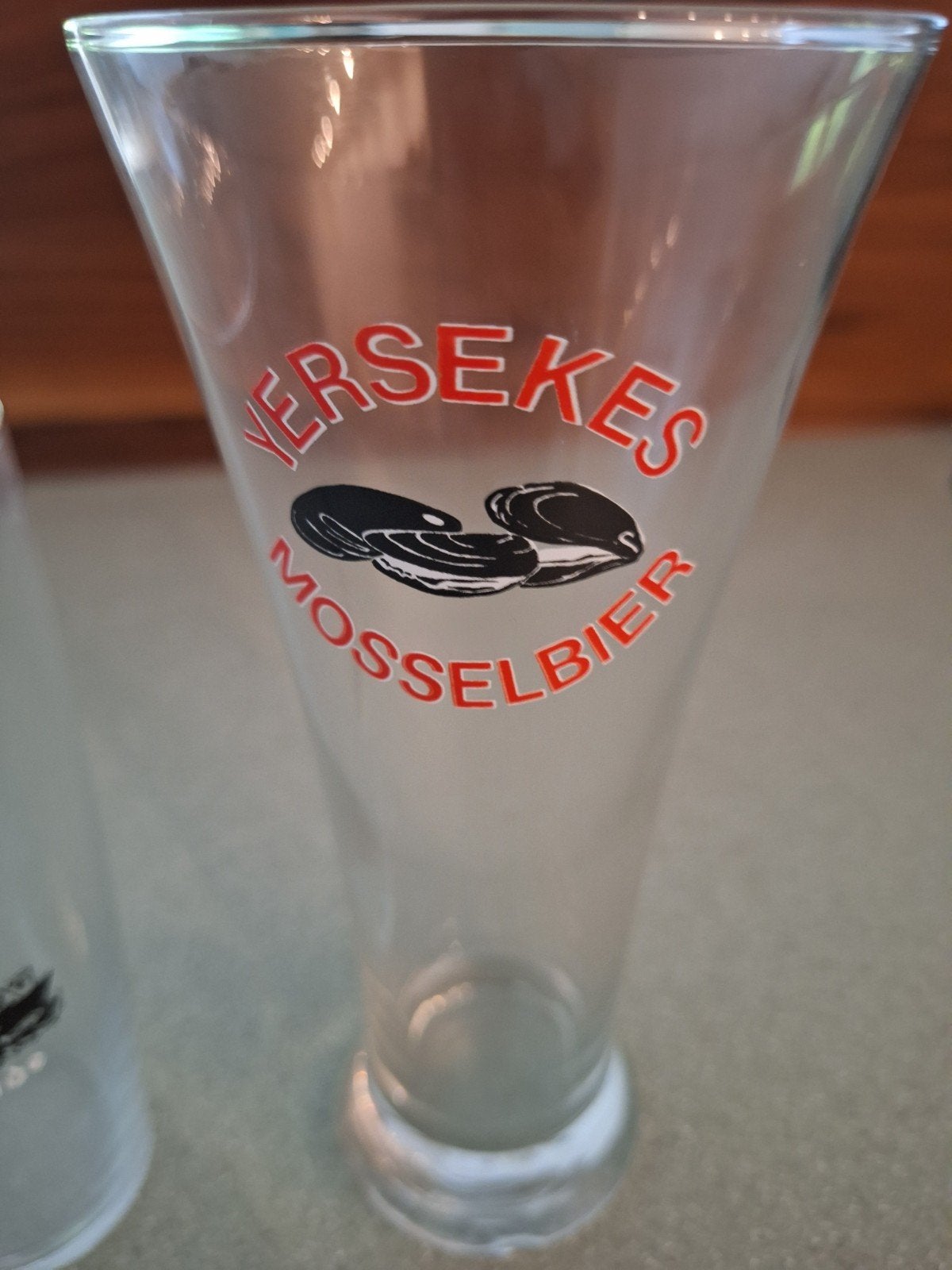Yerseke mossel bierglas oud, Verzamelen, Ophalen of Verzenden, Zo goed als nieuw, Bierglas