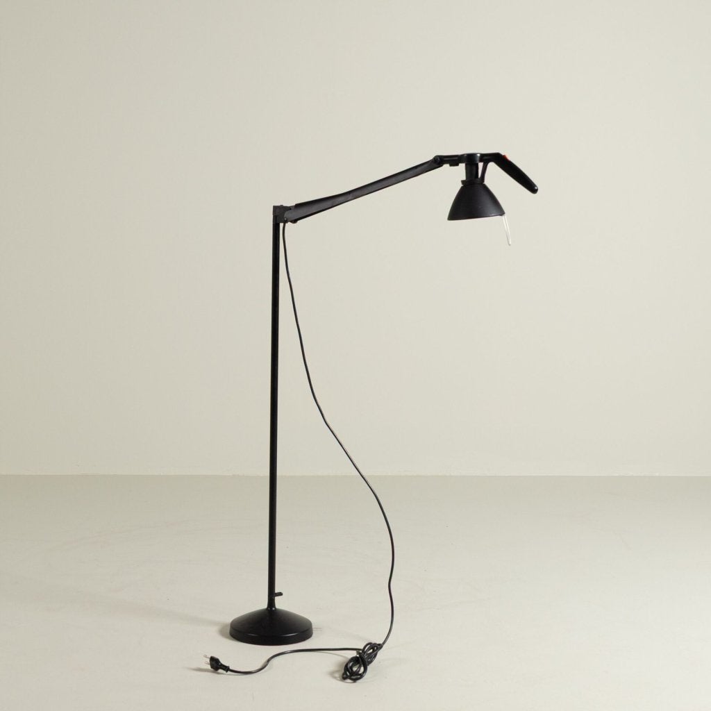 Luceplan Fortebraccio Vloerlamp Zwart Metaal, Niet ingevuld, Zo goed als nieuw, Niet ingevuld, Niet ingevuld