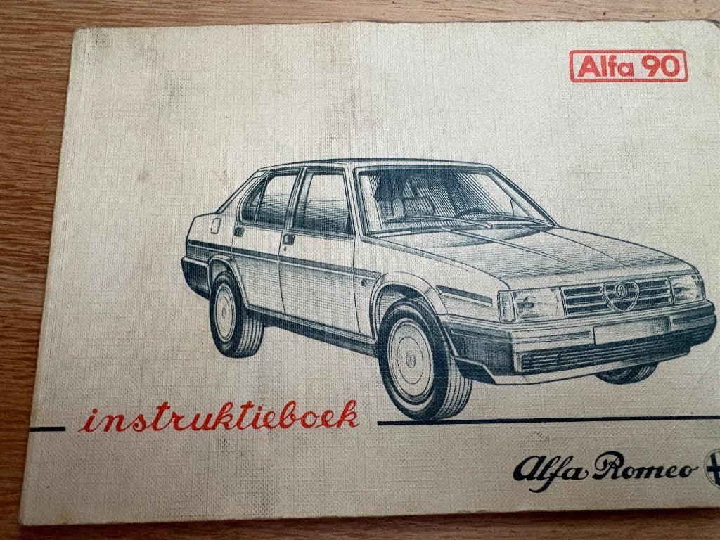 orginenele instructieboekje Alfa Romeo 90, Ophalen of Verzenden