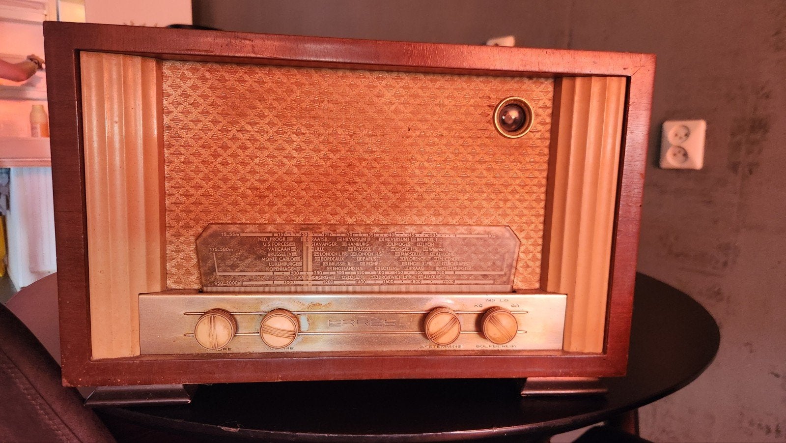 Erres KY 506 buizenradio vintage radio ca. 1950, Ophalen