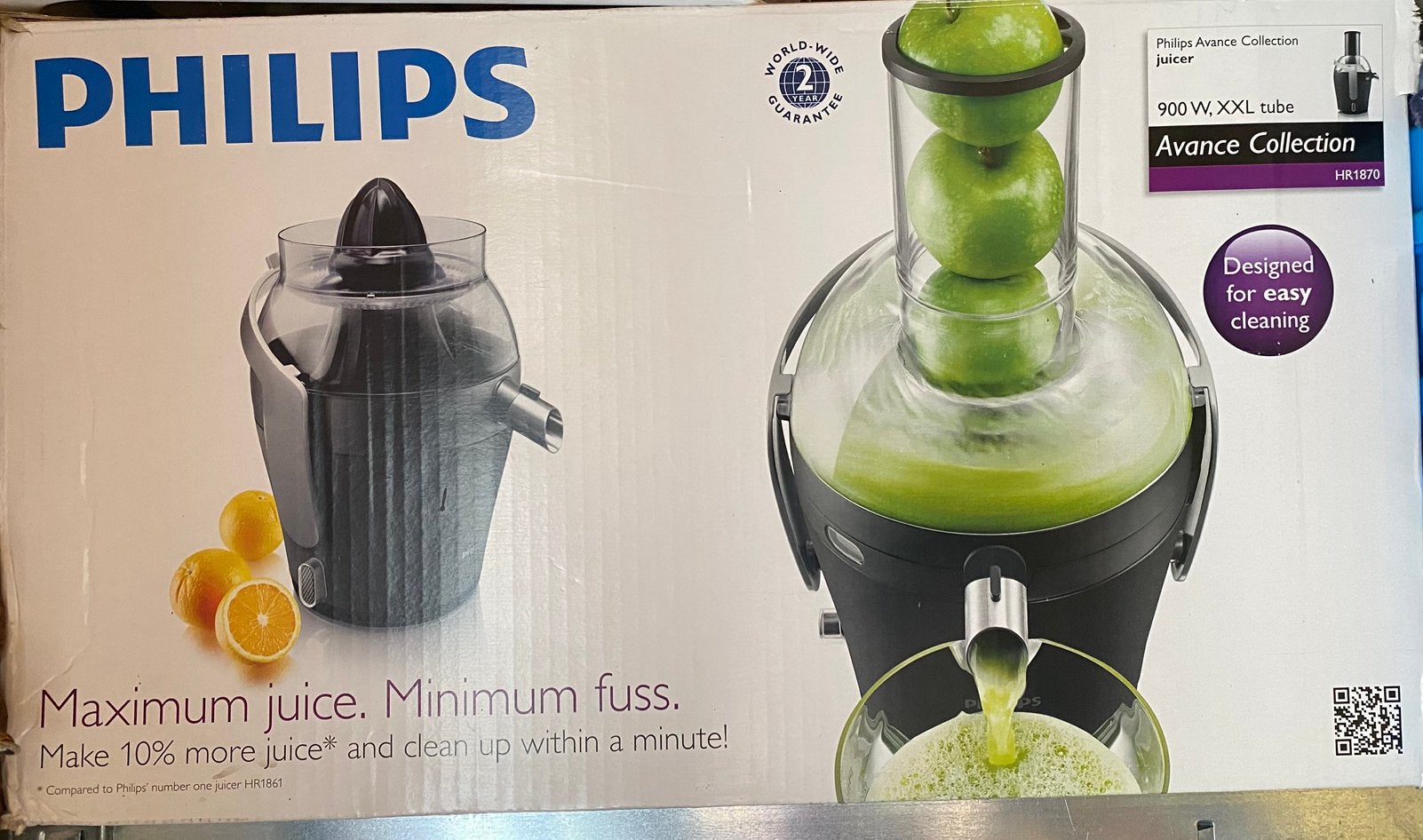 Juicer Philips Avance Collection 900 w, Witgoed en Apparatuur, Juicers, Ophalen, Zo goed als nieuw