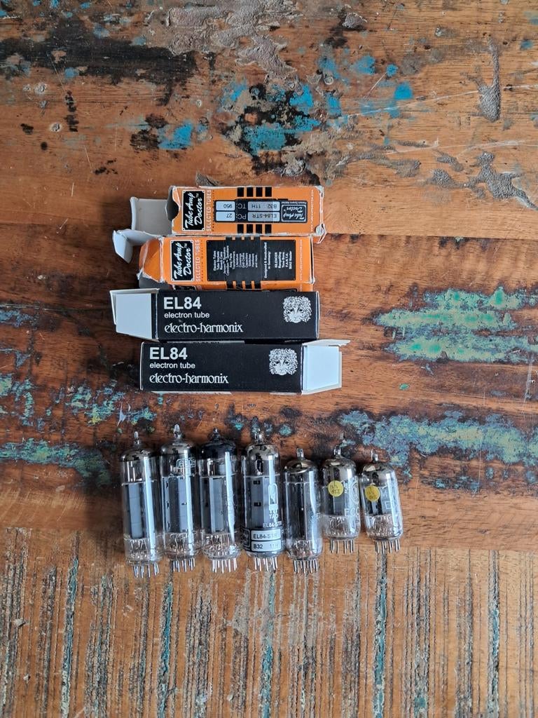 Diverse buizen waaronder 4x EL84 (EHX/TAD/Sovtek), Ophalen of Verzenden, Zo goed als nieuw, Drums of Percussie