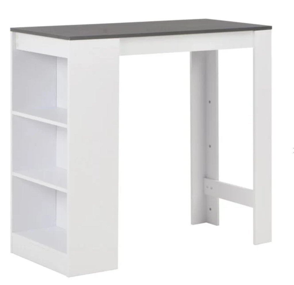 Bartafel met schap 110x50x103 cm wit-nieuw in doos, Verzenden, Nieuw