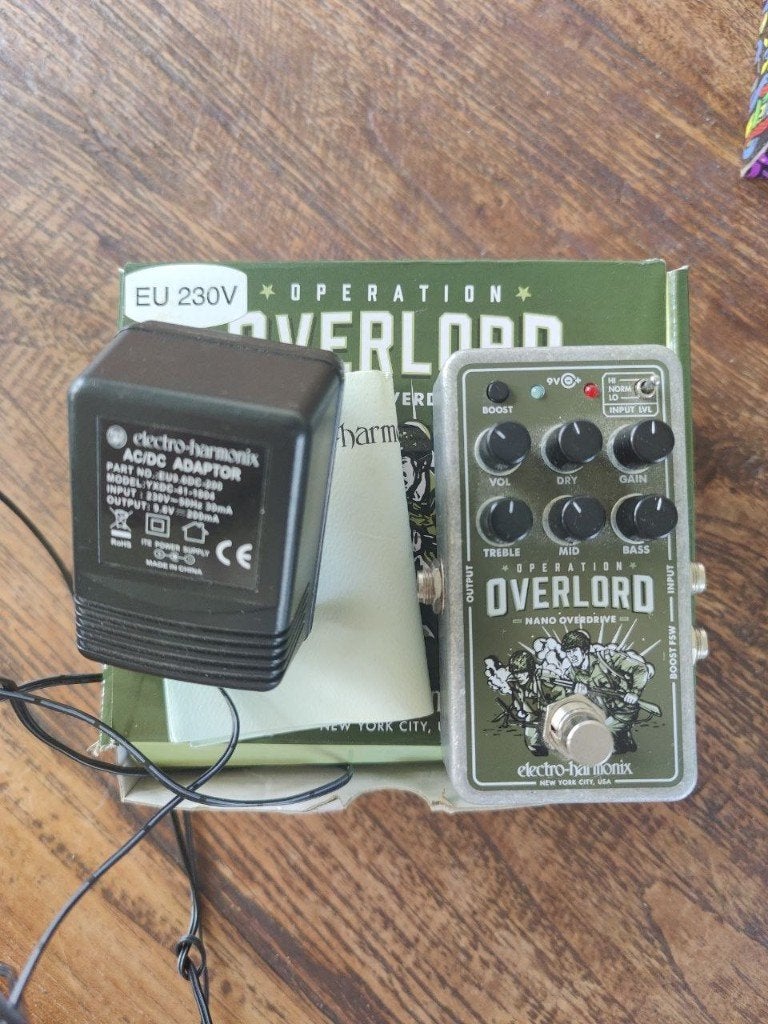EHX overlord distortion, Muziek en Instrumenten, Ophalen of Verzenden, Gebruikt, Distortion, Overdrive of Fuzz