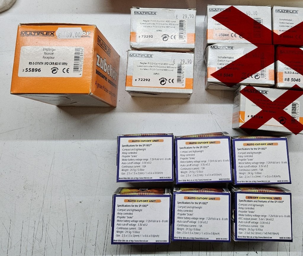 Partij Multiplex/Hitec electronica Pico ESC's, ontvangers, Ophalen of Verzenden, Nieuw